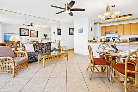 Stay cool with ceiling fans and the Maui breeze