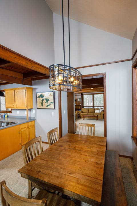 Large dining table for family dinners