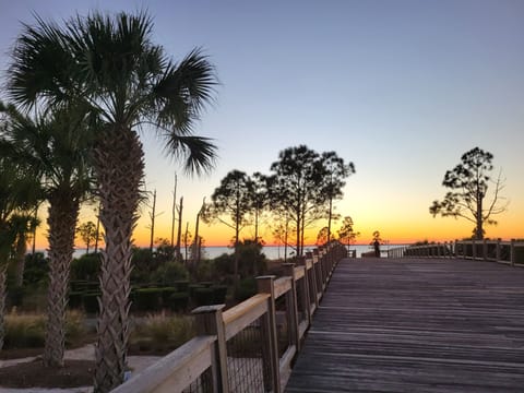 5 min walk from your apartment to this boardwalk