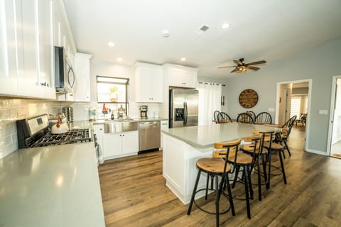 Fully stocked kitchen