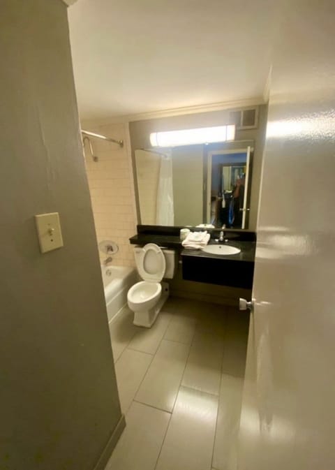 Executive Single Room, 1 Bedroom | Bathroom | Combined shower/tub, hair dryer, towels