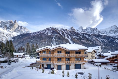 Fantastic location opposite the telecabin to Flegere ski area