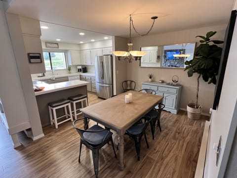 Kitchen and dining area