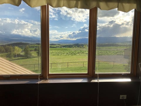 Tremendous upper-level master bedroom view of the beautiful valley and sunsets. 