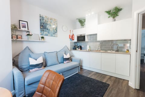 Superior Apartment, 1 King Bed with Sofa bed, Non Smoking, Ground Floor | Living area | 42-inch flat-screen TV with digital channels, TV, Netflix