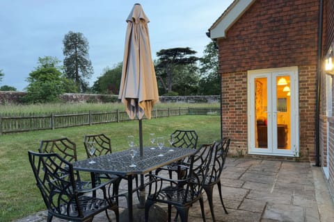 Patio at dusk