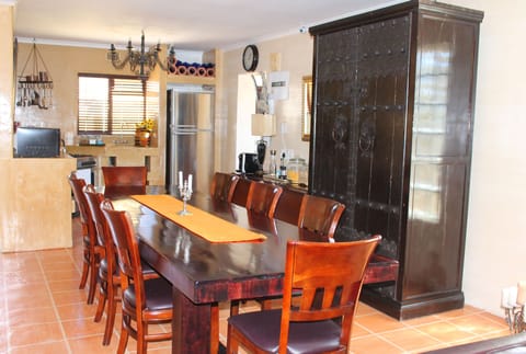 45-inch flat-screen TV with cable channels, TV