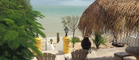 Unwind in the shade of a traditional palapa with direct beach views at this San Felipe BC rental — perfect for escaping the sun.
