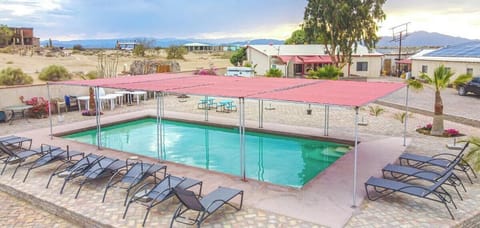 Enjoy access to one of two pools at Rancho Percebu, San Felipe BC. Perfect for relaxing after a beach day.