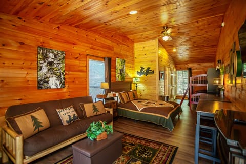 Bigfoot Lodge Room One | Individually decorated, individually furnished, laptop workspace
