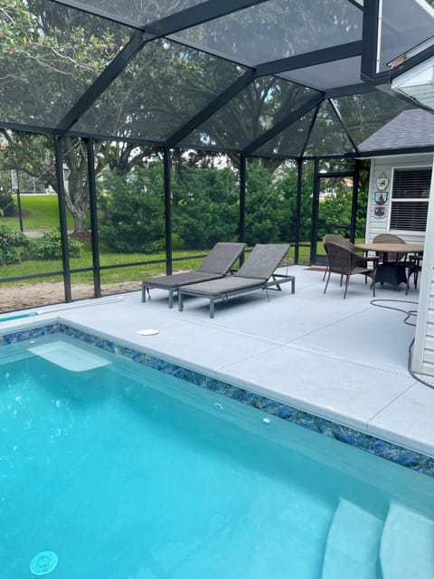 Brand new salt water heated pool!