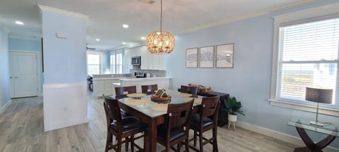 Kitchen and dining room.