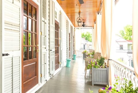 Victorian porches stretch the length of the home!