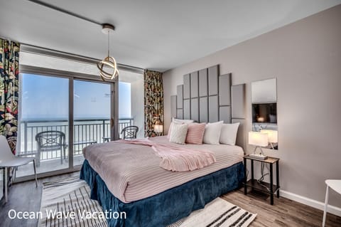 Stylish ocean front bedroom