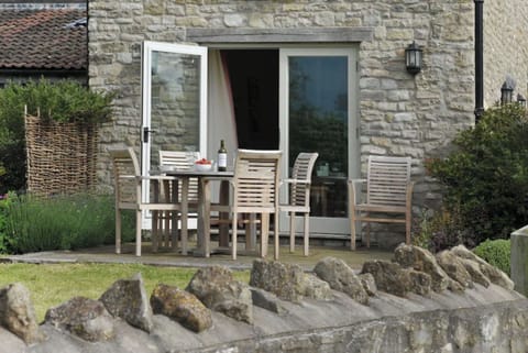 The Barn terrace with garden seating, soak up the wonderful views