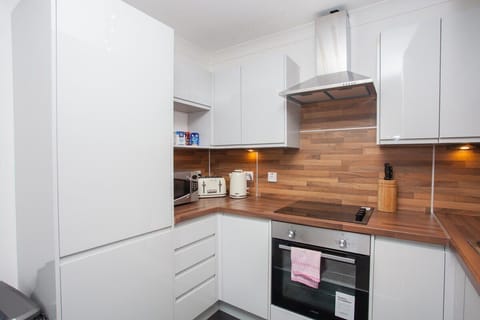 Modern kitchen with all amenities provided
