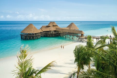 On the beach, white sand
