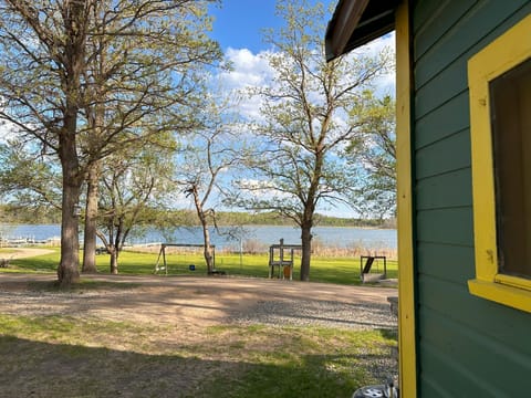 View from Cabin 3 facing Seventh Crow Wing Lake