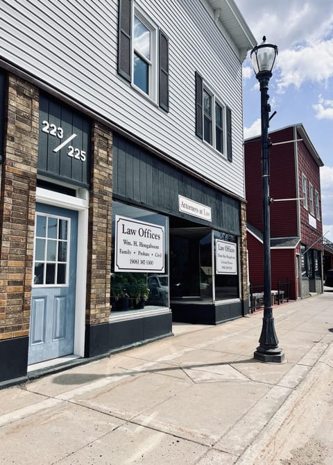 Blue Door is the Entryway from Superior Street