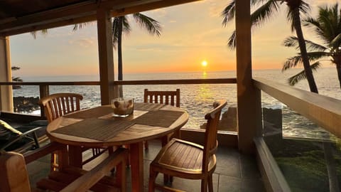 Enjoy a beautiful Kona sunset at Surf & Racquet Club #2301