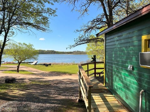 View from Cabin 5 facing Seventh Crow Wing Lake