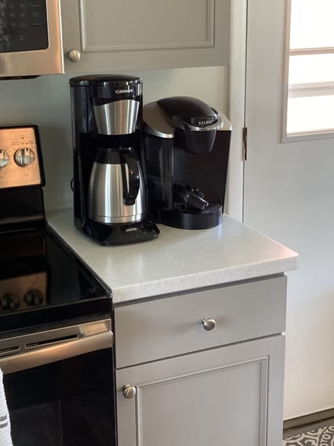 Regular and Keurig coffee makers