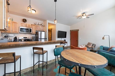 dining area and bar seating