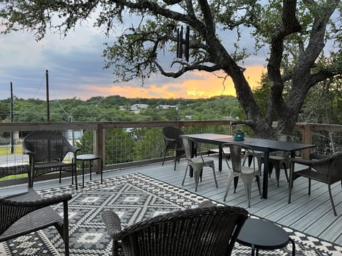 Enjoy our large and beautiful deck after a day on the water! 