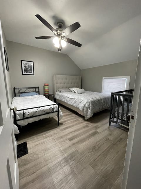 Bedroom 2 - Sleeps 3 adults & 1 baby