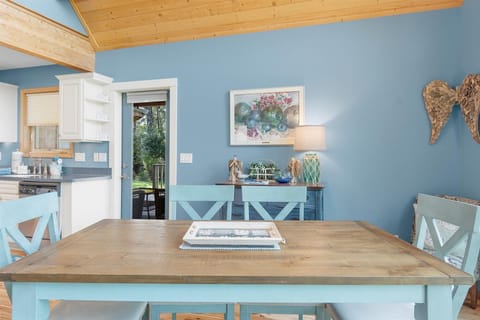 The design of this home has beach time vibes with an aura of elegance to it.