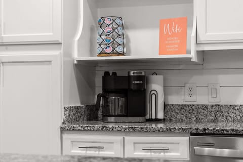 Greet the day with both a drip and Keurig coffee maker at your fingertips. Bring your favorite coffee and filters, and take your morning cup to the upstairs balcony for beautiful gulf views!