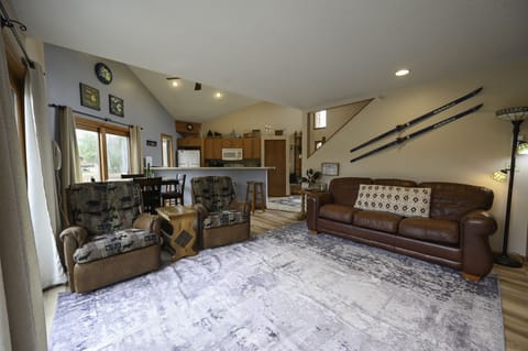 Spacious living room with plenty of seating