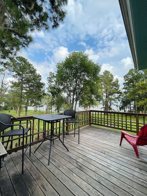 Peaceful water view on the patio.