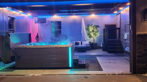 Indoor Outdoor Spa Suite Open Year Round.