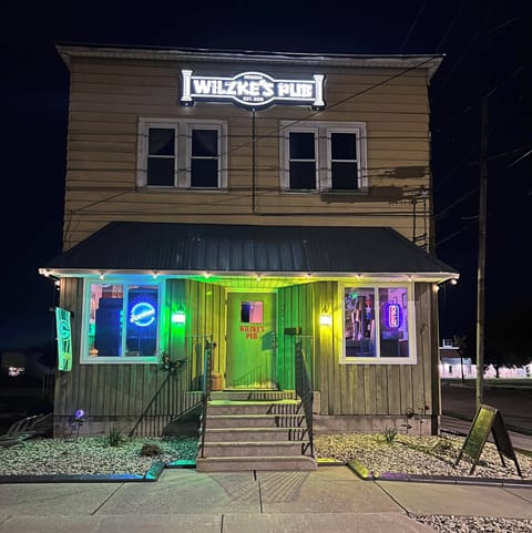 Front of the building, Wilzke's Pub, Apartment is the whole second level.