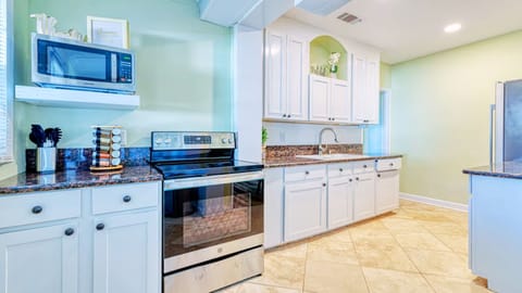 Very bright fun kitchen