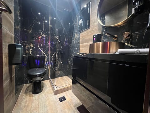 Panoramic Studio Suite | Bathroom | Shower, free toiletries, hair dryer, bathrobes