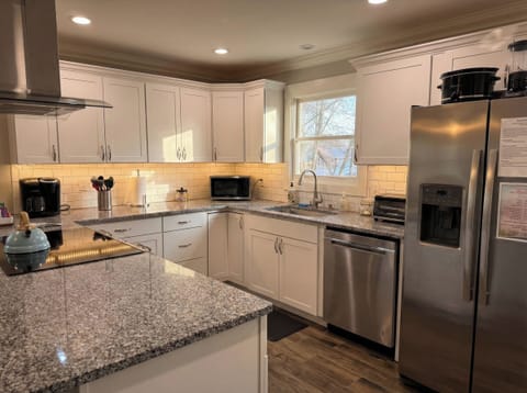 Complete kitchen for wonderful home cooked meals.