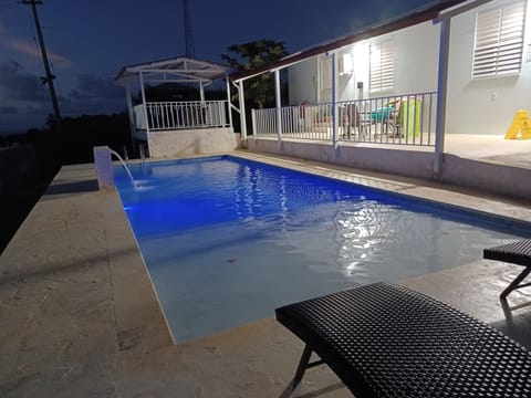 14' X 38'  Zero Entry Style Salt water SOLAR heated pool.