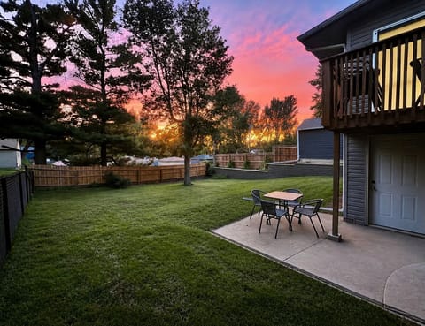 Multilevel deck, patio, & fenced in lawn. Enjoy outdoor seating & propane grill.