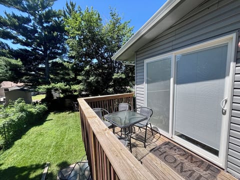 Seating area on the deck