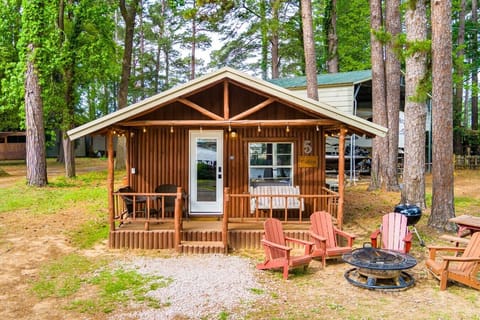 Grill, picnic table and firepit with chairs