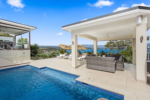 Pool & Gazebo with Dining Table