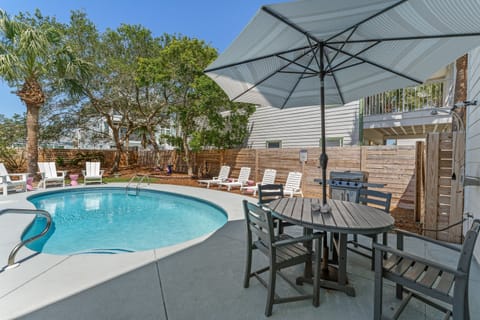 Private Pool & Seating Area