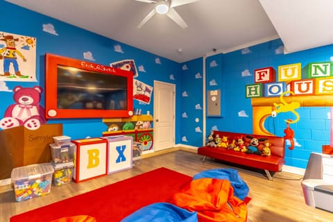 This is a fantastic fun room converted from the garage