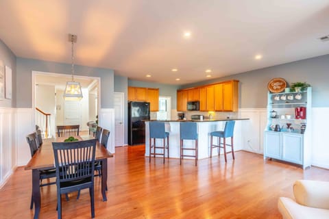 Kitchen view from the fireplace