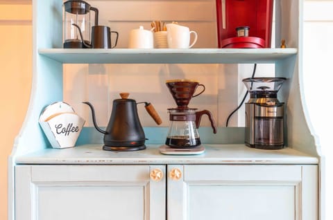 Close up of the coffee bar