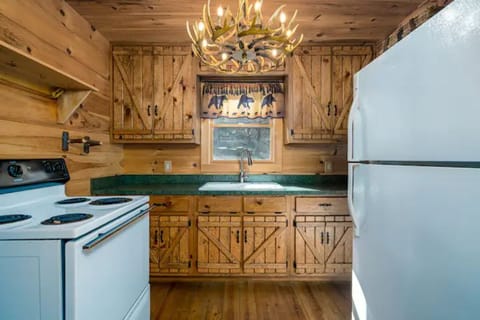 Small but mighty kitchen! She has all the basics and lots of fun tools.