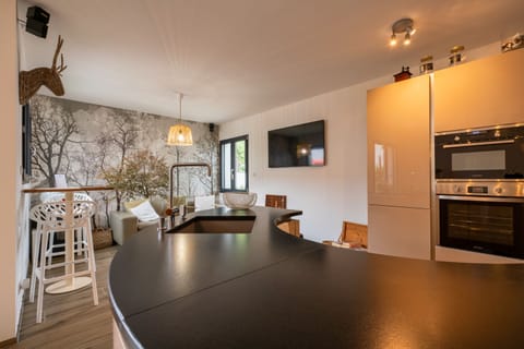 Shared fridge, microwave, espresso maker