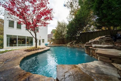 Custom In Ground pool with Waterfalls.
